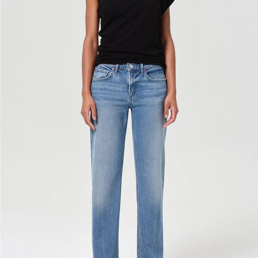 Agolde Light Blue Straight Leg Jeans